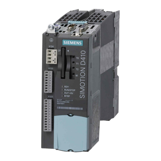 Siemens SIMOTION D410 Inbetriebnahmehandbuch