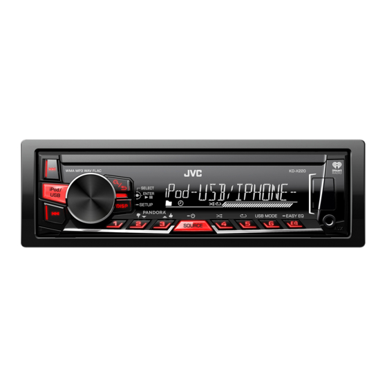 JVC KD-X220 Bedienungsanleitung