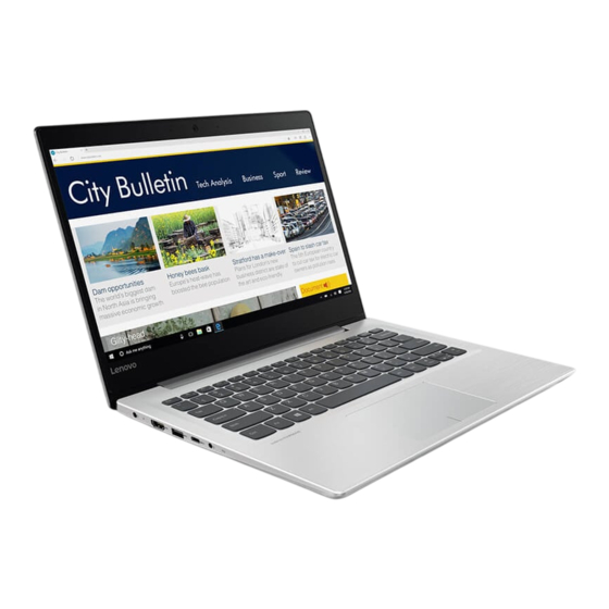 Lenovo ideapad 320S-14IKB Sicherheit, Garantie Und Einrichtung