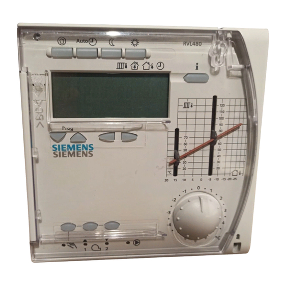 Siemens RVL479 Installationsanleitung