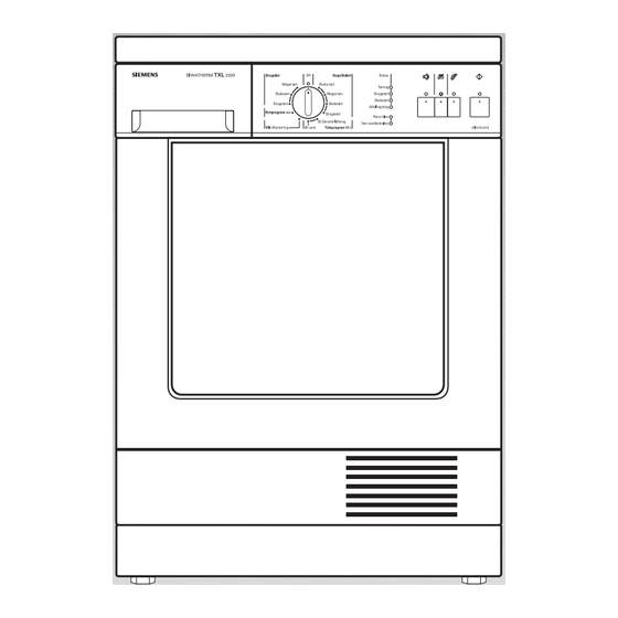 Siemens SIWATHERM TXL 23 serie Gebrauchs- Und Aufstellanleitung