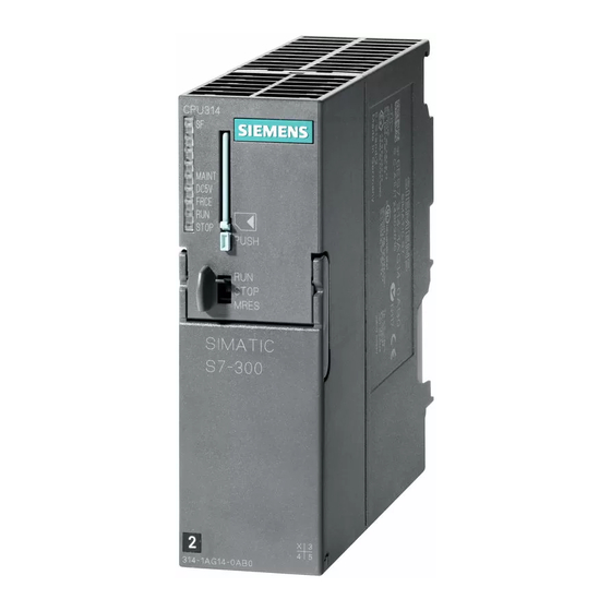 SIEMENS SIMATIC S7-300 GERÄTEHANDBUCH Pdf-Herunterladen | ManualsLib