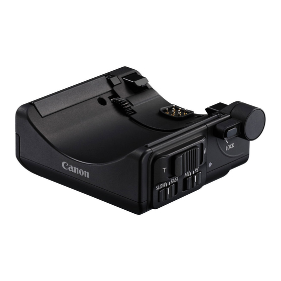 Canon Power Zoom Adapter PZ-E1 Bedienungsanleitung