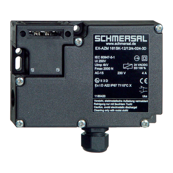 schmersal AZM 161CC-12/12RK-024 Bedienung Und Montage