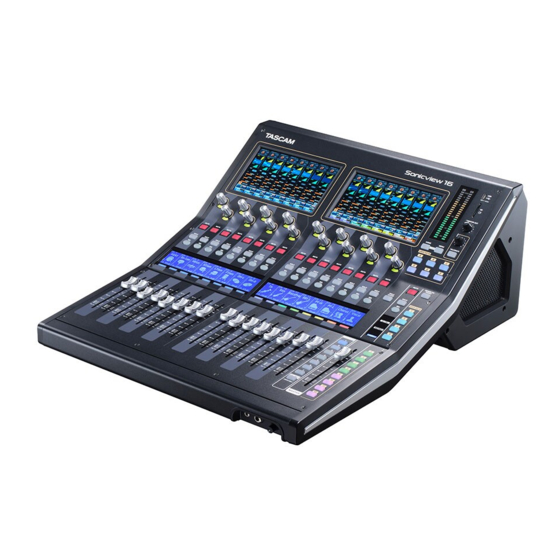 Tascam Sonicview 16 Referenzhandbuch