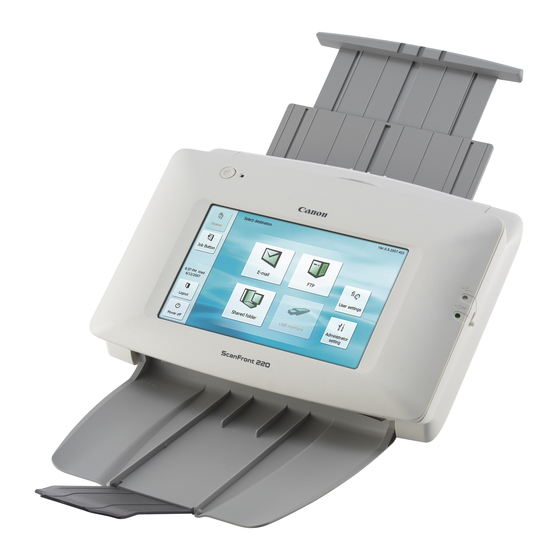 Canon imageFORMULA ScanFront 220 Installationshandbuch