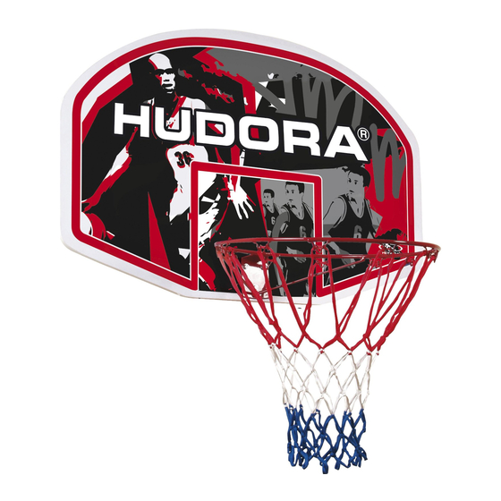 Hudora Basketballkorb-Set Junior Aufbau- Und Bedienungsanleitung