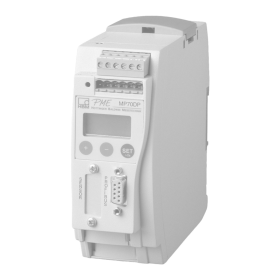 HBM MP70DP Bedienungsanleitung