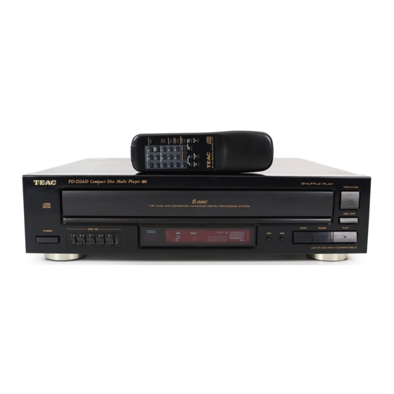 Teac PD-D2410 Bedienungsanleitung