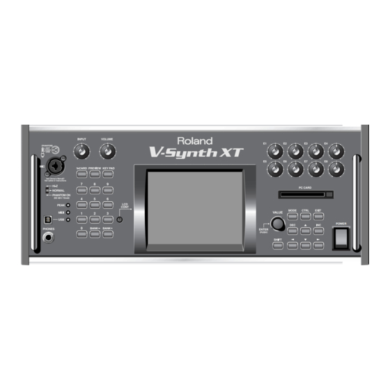 Roland V-Synth XT Bedienungsanleitung