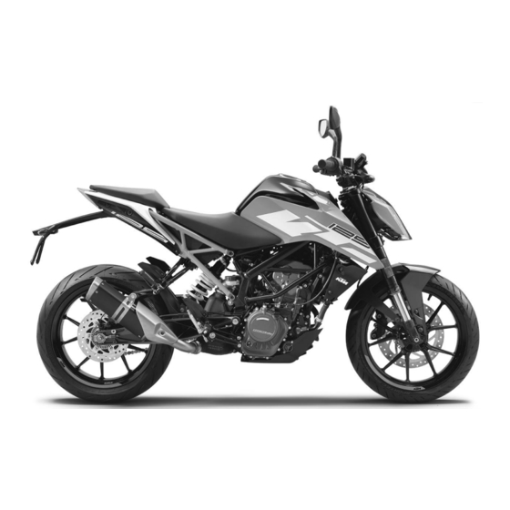 KTM 125 Duke 2017 Handbücher