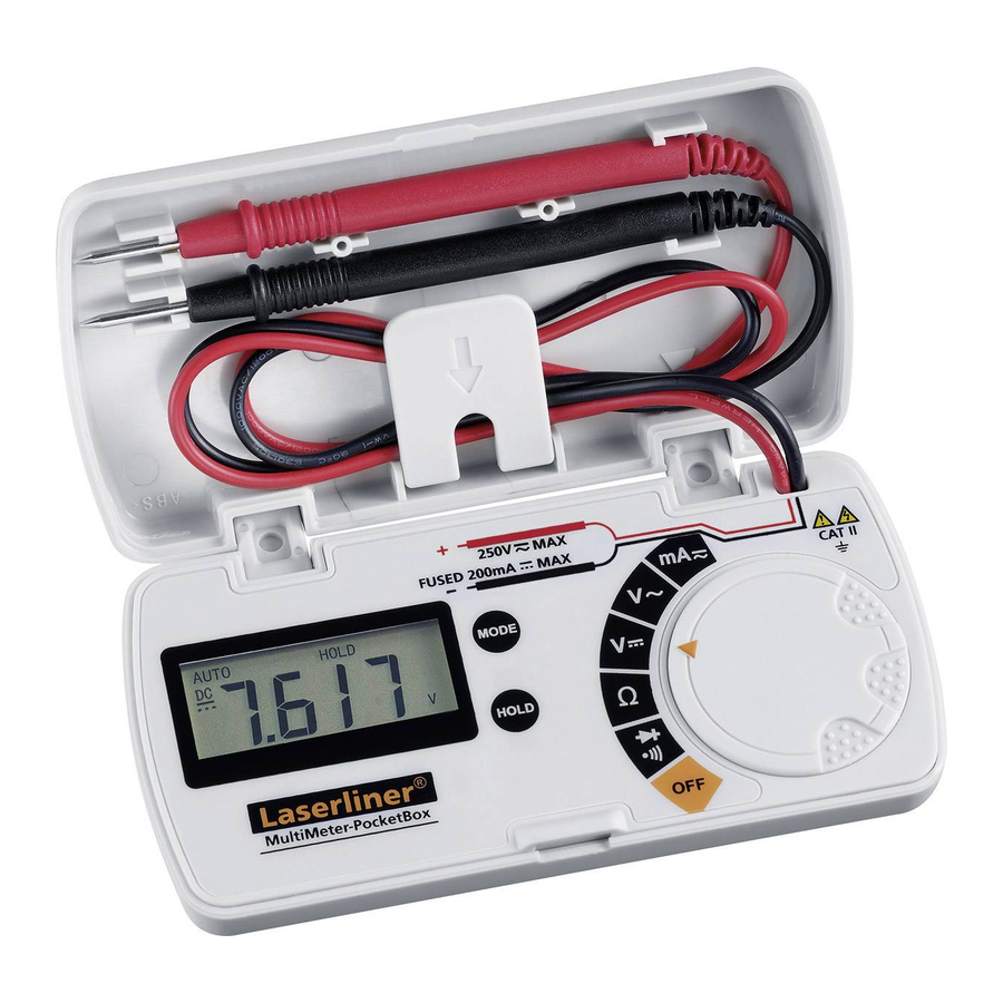 LaserLiner MultiMeter-PocketBox Bedienungsanleitung