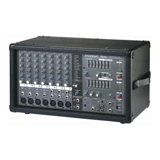 Phonic POWERPOD 780 PLUS Bedienungsanleitung