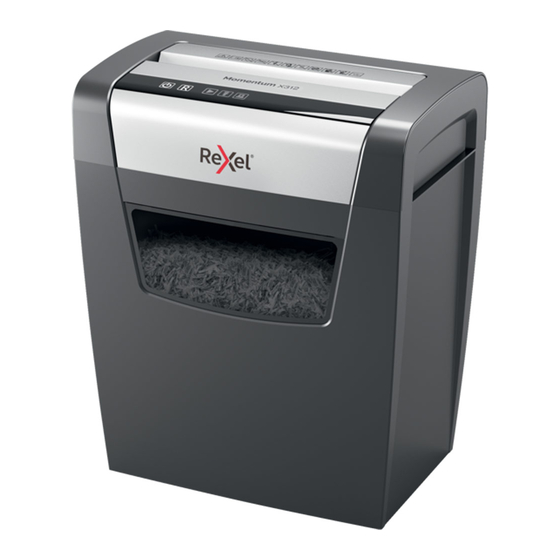 Rexel Momentum X312 Bedienungsanleitung