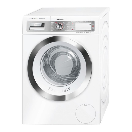 Bosch WAYH2892FG Gebrauchs- Und Aufstellanleitung