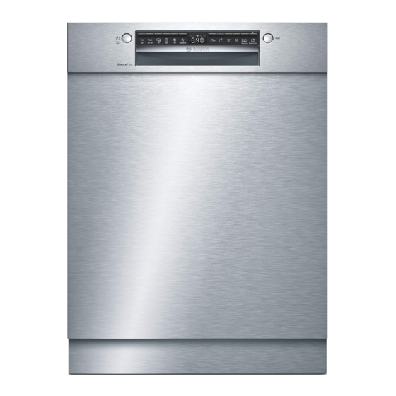 Bosch SMU4HAS48E Gebrauchsanleitung