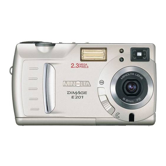 Minolta DiMAGE E201 Bedienungsanleitung