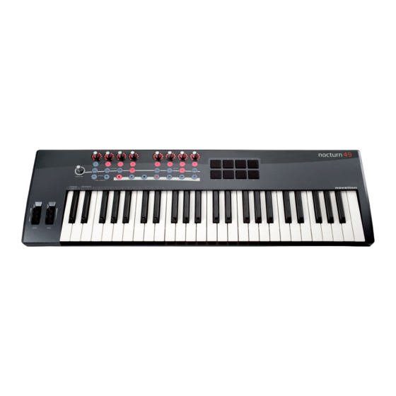 Novation NocturnKeyboard Bedienungsanleitung
