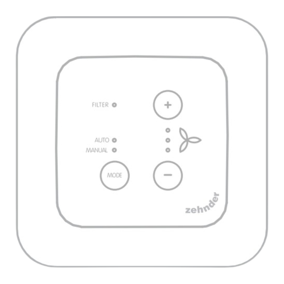 Zehnder ComfoSwitch C55 Betriebsanleitung