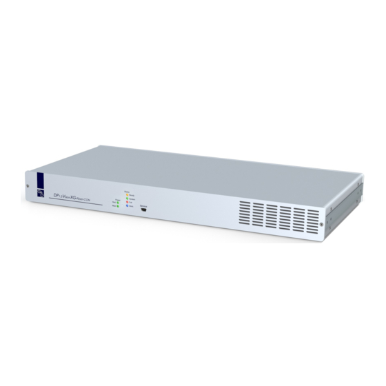 G&D DP1.2-VisionXG-Fiber Installation Und Bedienung