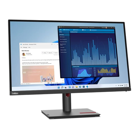Lenovo ThinkVision T27p-30 Bedienungsanleitung