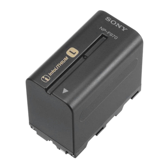 Sony InfoLITHIUM NP-FH50 Bedienungsanleitung