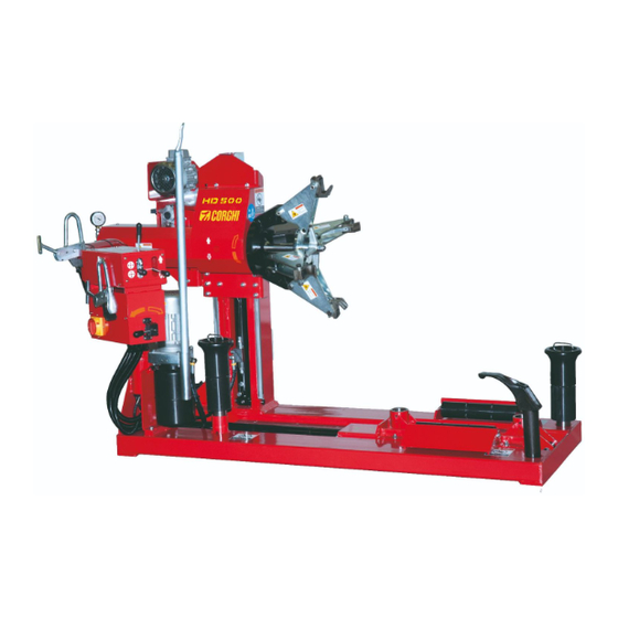 Corghi HD 500 Betriebsanleitung