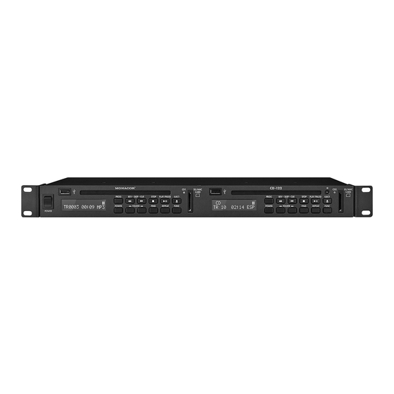 Monacor CD-122 Bedienungsanleitung