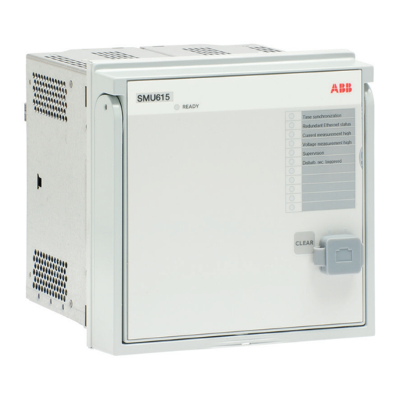 ABB RELION SMU615 Benutzerhandbuch