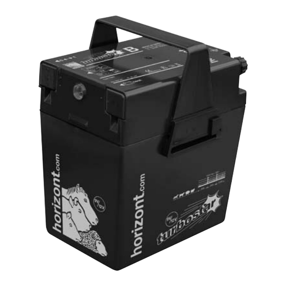 Horizont turbostar B Betriebsanweisung