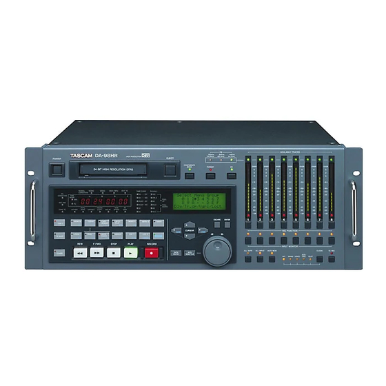 Tascam DA-98HR Benutzerhandbuch