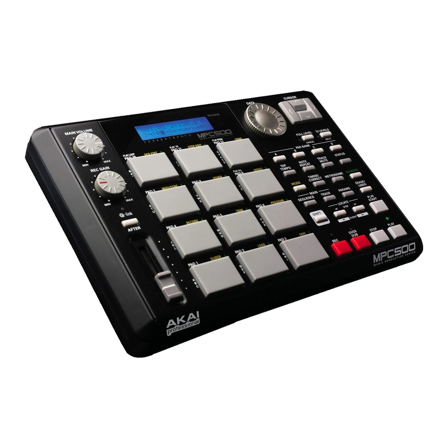Akai MPC500 Bedienungsanleitung