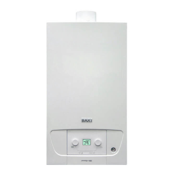 Baxi PRIME 26 Betriebsanleitung Für Den Installateur
