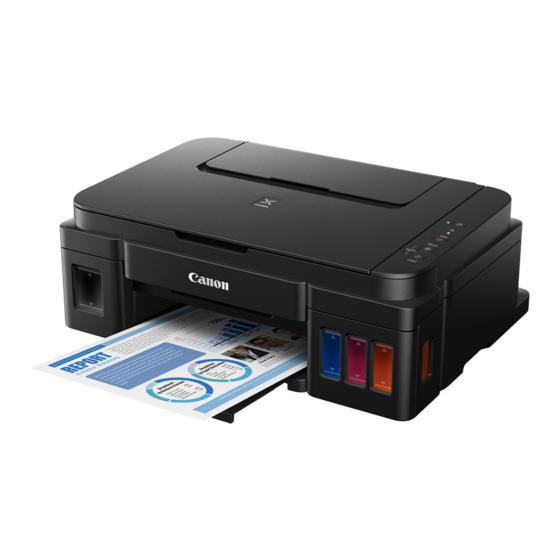 Canon Pixma G2000 series Inbetriebnahme