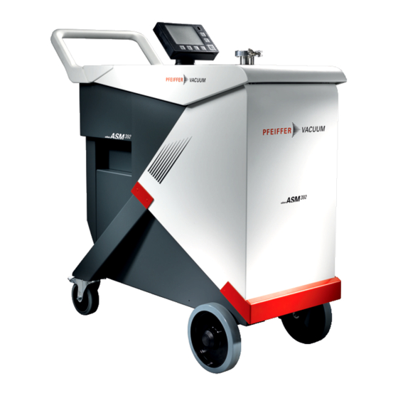 Pfeiffer Vacuum ASM 390 Wartungsanleitung