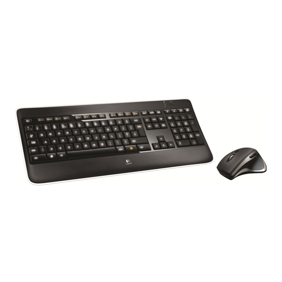 Logitech Wireless Performance Combo MX800 Handbücher