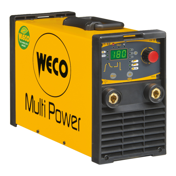 Weco 184 Multi Power Schnellbedienungsanleitung