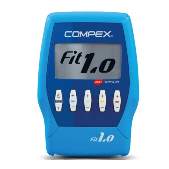 Sportec Compex fit 3.0 Bedienungsanleitung