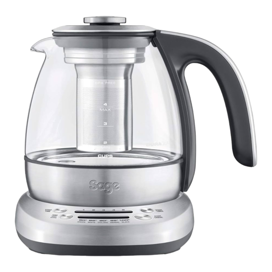 Sage the  Smart Tea Infuser Compact BTM500 Kurzanleitung