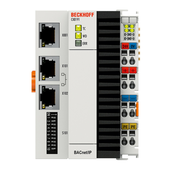 Beckhoff CX8191 Handbücher