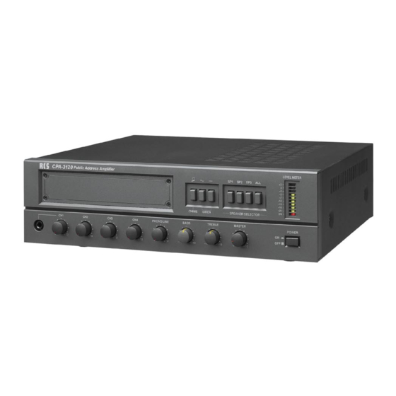 RCS CPA-3060 C Bedienungsanleitung