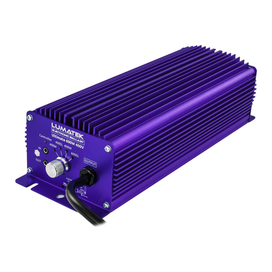 Lumatek ULTIMATE PRO 600W 400V Anleitung