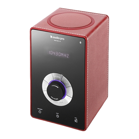 Audio Pro Radio One R-10 Bedienungsanleitung