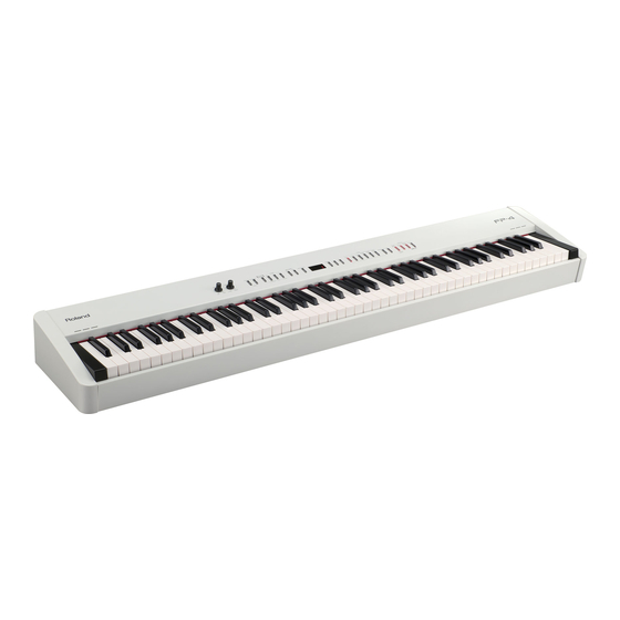 Roland FP-4 Bedienungsanleitung