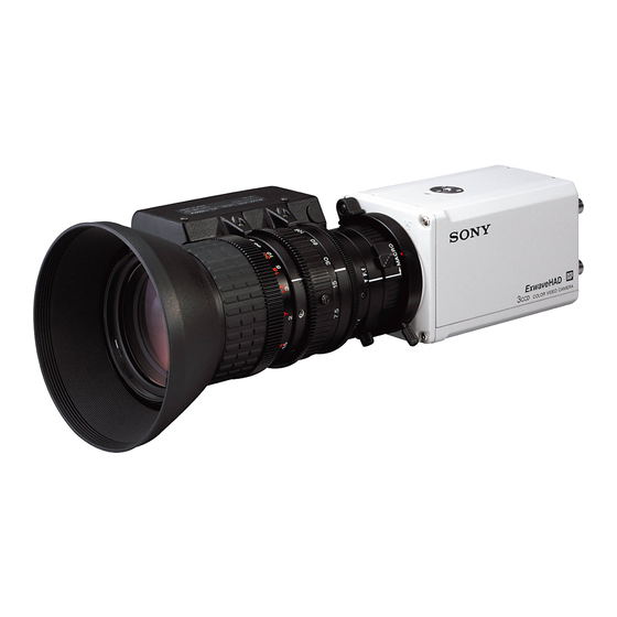 Sony DXC Serie Bedienungsanleitung