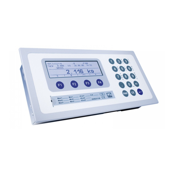 HBM DIS2116 Kurzanleitung