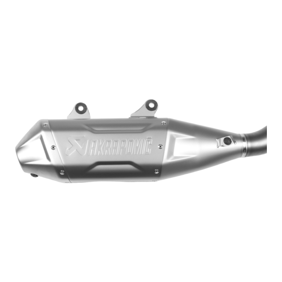 Akrapovic A480.05.901.044 Einbauanleitung
