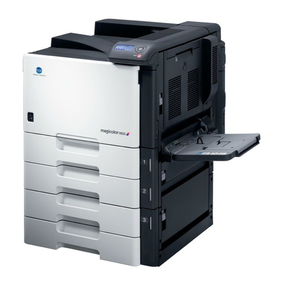 Konica Minolta MAGICOLOR 8650 Installationsanleitung