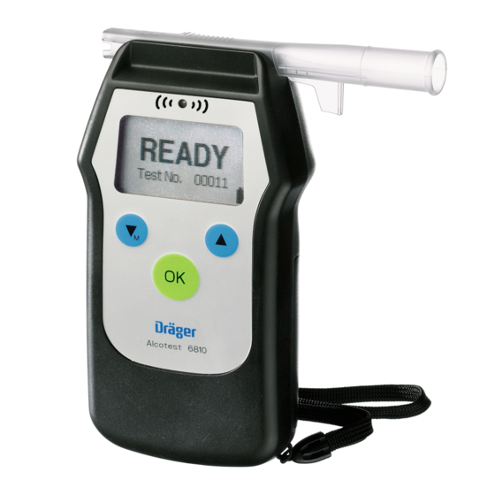 Dräger Alcotest 6810 med Gebrauchsanleitung