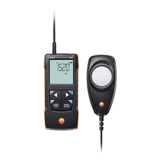 testo 545 Bedienungsanleitung